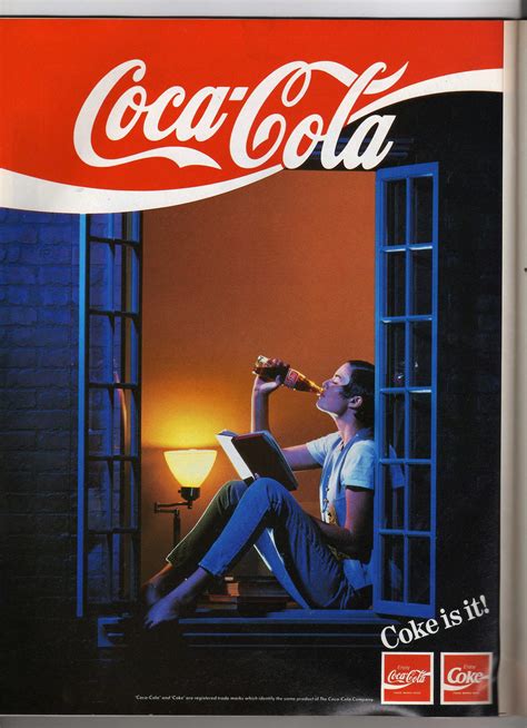 Vintage 80s Coke Cola Ad Coca Cola Ad Coke Ad Coca Cola Poster