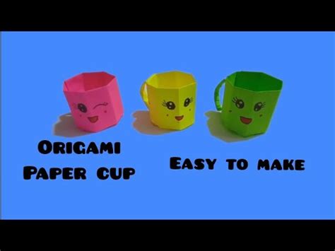 Diy Mini Paper Cup Paper Craft For School Paper Craft Easy