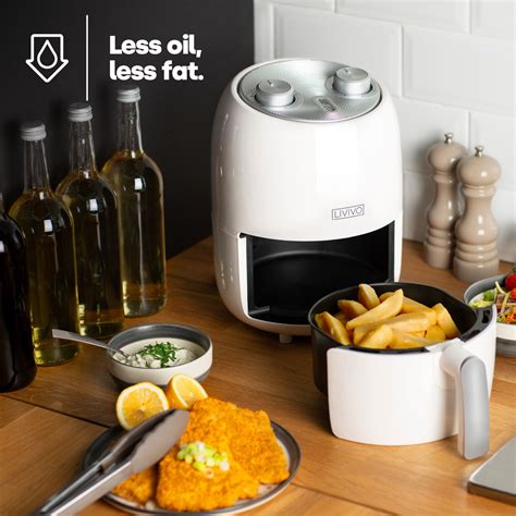 2L Air Fryer Rapid Healthy Cooker Oven Low Fat Oil Free Food Frying Non