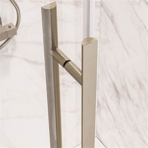 Eastbrook Vantage 2000 Brushed Brass Offset Quadrant Shower Enclosure