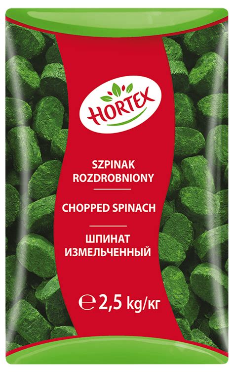 HoReCa Szpinak mrożony 2 5 kg rozdrobniony Hortex