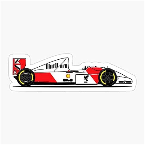 Buy Driver Senna Formula Mp4 Gp British 8 Mclaren Car 1 F1 Sticker