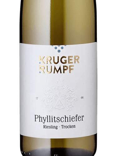 Kruger Rumpf Phyllitschiefer Riesling Trocken Vivino US