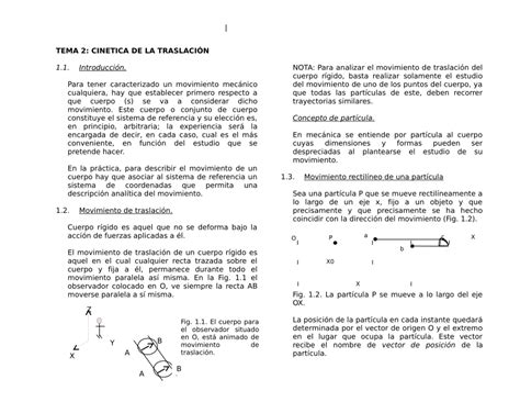 PDF CINEMÁTICA DE LA PARTICULA