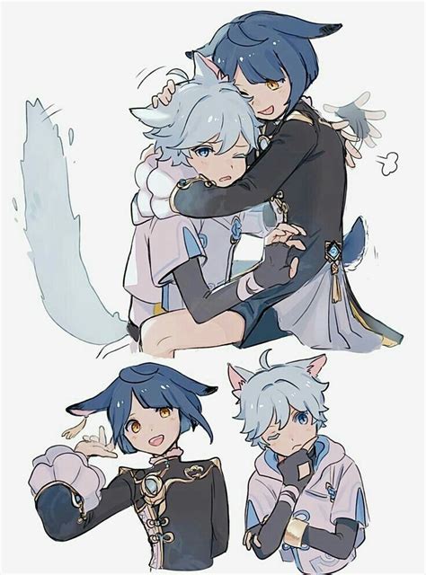 Chongyun X Xingqiu X Chongyun Character Design Cute Drawings