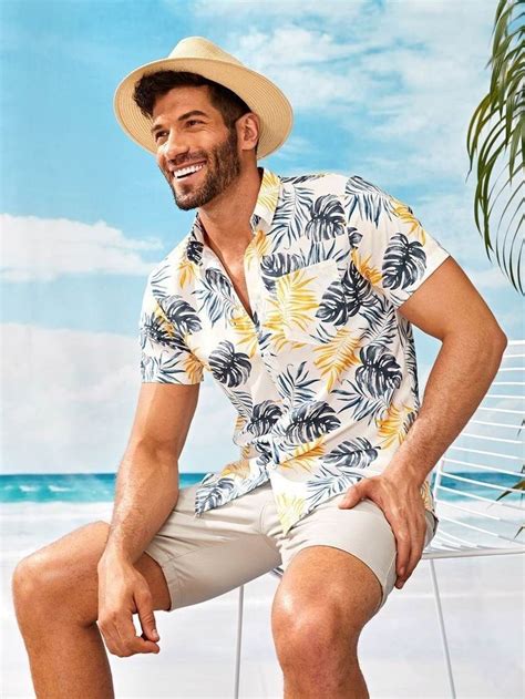 Look VerÃo Roupas De Praia Para Homens Estilos Casuais Para Homens Moda Masculina De Verão