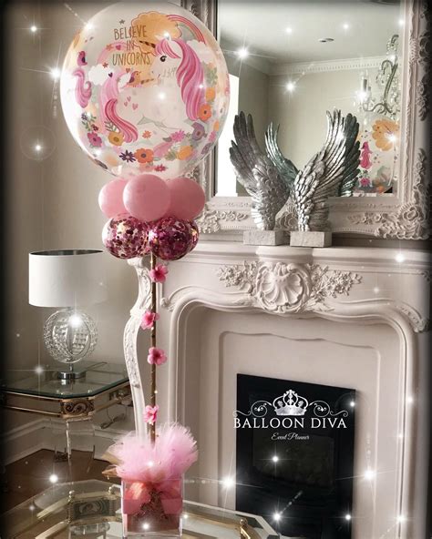 Unicorn Balloon Centrepiece Balloon Centerpieces Balloons