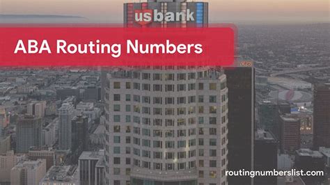 Us Bank Routing Number United States How To Guide Routing Numbers