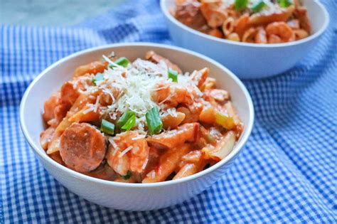 Try This Cajun Pastalaya Recipe For A New Twist On Pasta And Shrimp Covered In A Spicy Cream