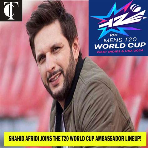 Shahid Afridi Joins The T20 World Cup Ambassador Lineup