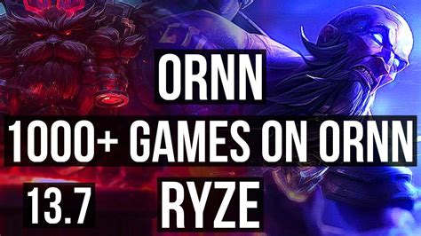 Ornn Vs Ryze Top M Mastery Games Kr Master