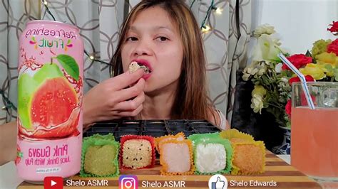 Asmr Mochi Soft And Sticky Eating Sound Sheloasmr Youtube