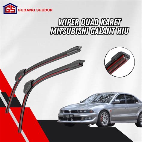 Jual Wiper Quad Blade Mitsubishi Galant Hiu Frameless Lapis Karet