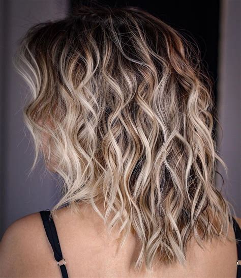 Cool Beach Wave Perm Medium Length Hair