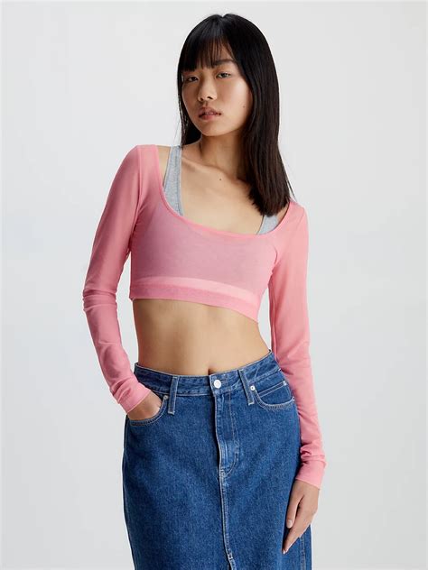 Women S Crop Tops And T Shirts Calvin Klein®