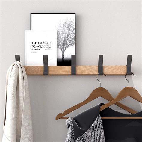 Kooniosio Coat Hook Rack Wall Mounted Coat Rack 5 Double Hookaluminum