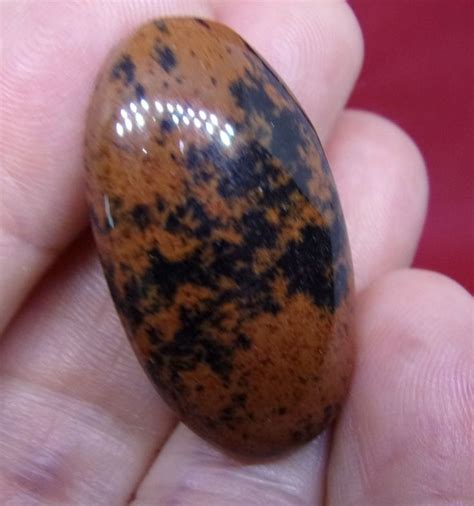 Mahogany Obsidian Cabochon Unbelievable Handmade Long Oval | Etsy ...