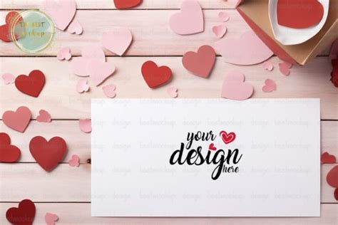 Valentine Card Mockup Graphic By Thebest Mockup Creative Fabrica