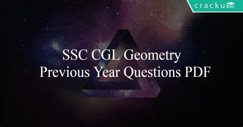 Ssc Cgl Geometry Previous Year Questions Pdf Cracku