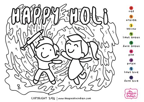 Holi Celebration Coloring Pages Coloring Pages