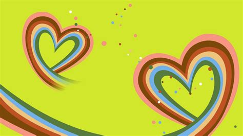 Rainbow Heart Wallpapers And Backgrounds 4K HD Dual Screen