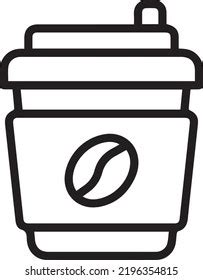 Take Away Coffee Cup Icon Disposable Stock Vector (Royalty Free ...