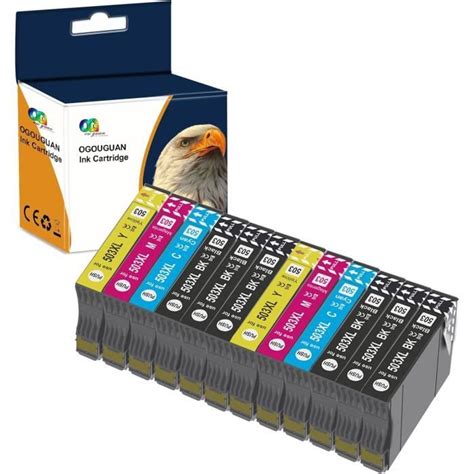 OGOUGUAN 503XL 503 XL 12x Cartouches D Encre Compatibles Avec Epson 503