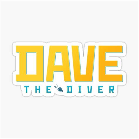 Dave The Diver Logo Sticker For Sale By Inlandwaterways Redbubble