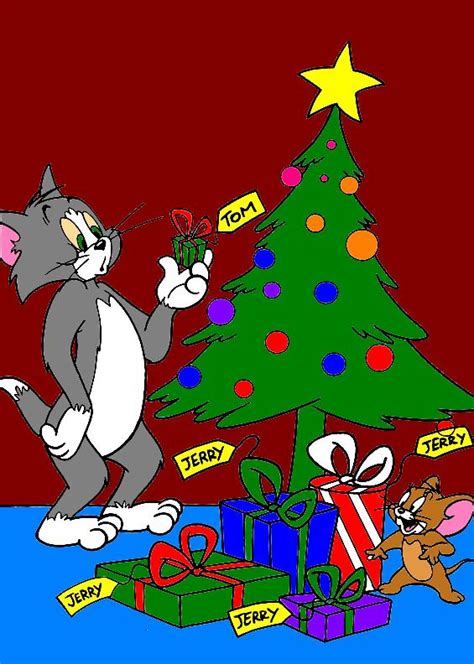 ..COOL PICS AND WALLPAPERS FOR MOBILES..: MERRY CHRISTMAS TOM AND JERRY