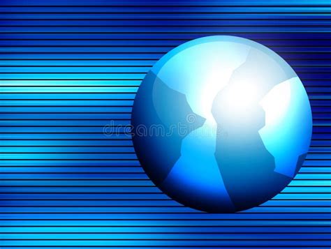 Blue world stock illustration. Illustration of plan, global - 8152524