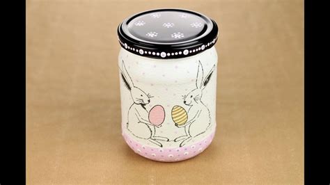 Decoupage Jar Painted Jar Painted Glass Diy Decoupage Tutorial