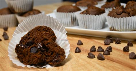 Easy 3 Ingredient Chocolate Pumpkin Muffins Recipe