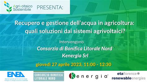 Recupero E Gestione Dellacqua In Agricoltura Quali Soluzioni Dai