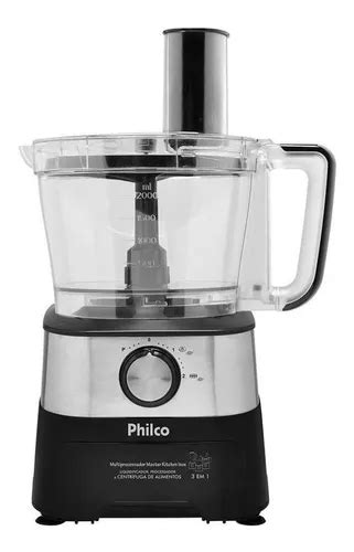 Multiprocessador Philco Master Kitchen 600W Preto E Prata 220V