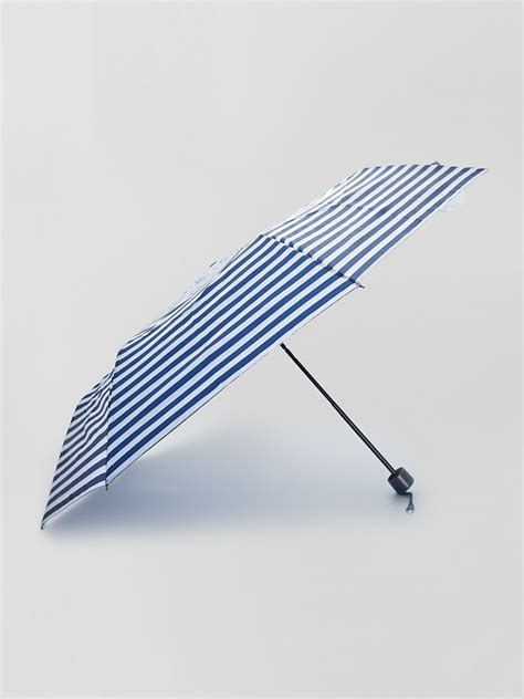 Parapluie pliant bleu marine rayé Kiabi 6 00