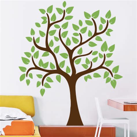 Small Leafy Tree Wall Decal | DecalMyWall.com