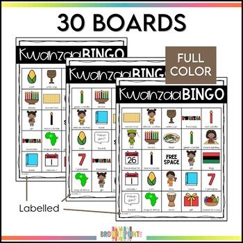 Kwanzaa Bingo Game Kwanzaa Activities By Browniepoints Tpt