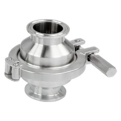 Sanitary Non Return Check Valve Mid Clamp Type With Clamped End Ptfe