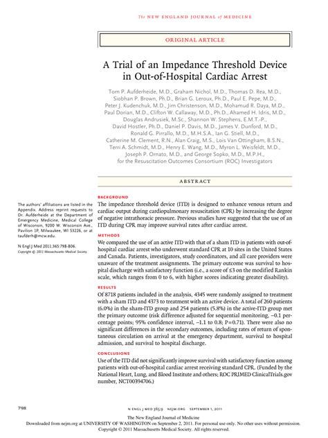 (PDF) A Trial of an Impedance Threshold Device in Out-of-Hospital ...