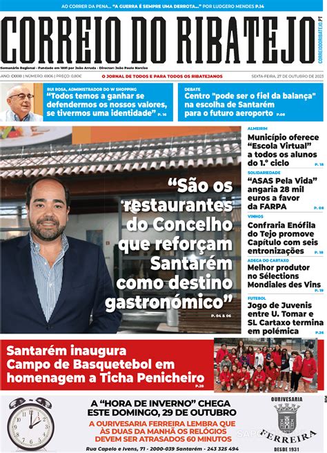 Correio Do Ribatejo Out Jornais E Revistas Sapo Pt