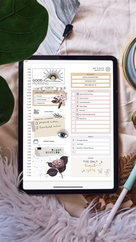 Daily Planner In The 2022 Celestial Planner Digital Planner