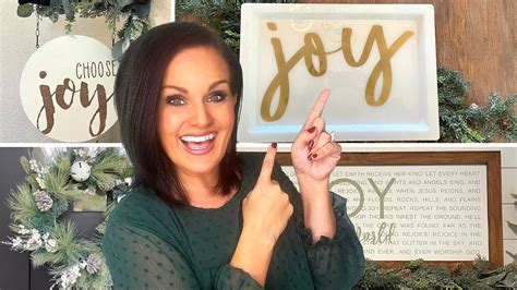 Amazing High End Christmas Decor Diys Cricut Giveaway Youtube