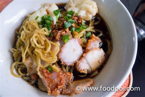 Sandakan Spring Tan Kong Mee Noodle With Deep Fried Pork Sim Sim