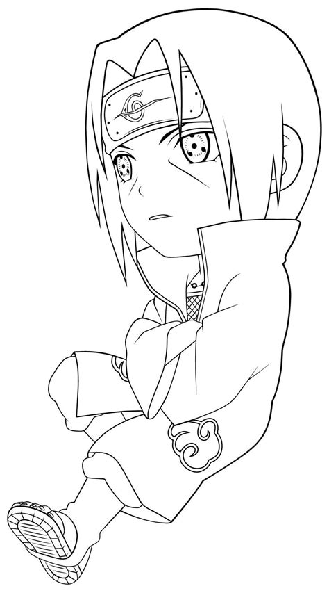 Chibi Itachi Para Colorear Imprimir E Dibujar Coloringonly