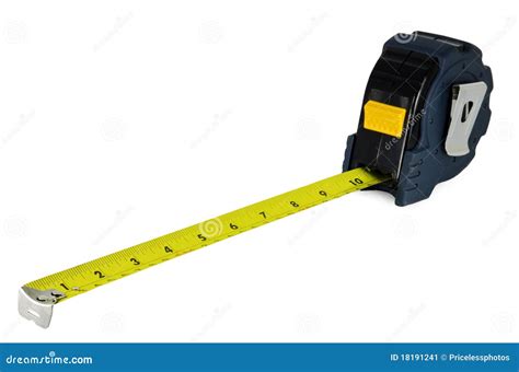 Construction Measuring Tape Isolated On White Stock Image Image 18191241