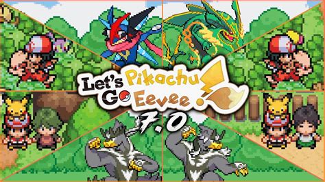 Completed Pokemon Lets Go Pikachu Eevee GBA V7 0 Updated Rom With