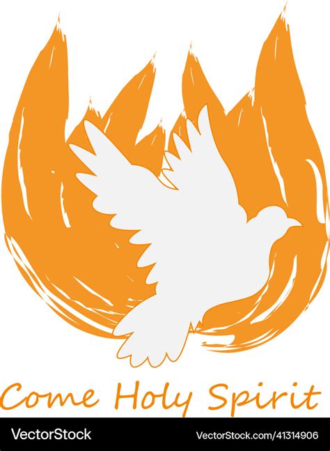 Pentecost Sunday Holy Spirit Dove Vector Art At Vecteezy