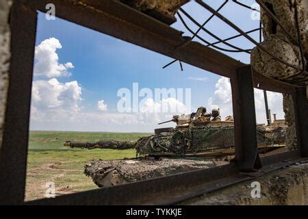 An Army M Abrams Tank Belonging To The Rd Battalion Th Armored