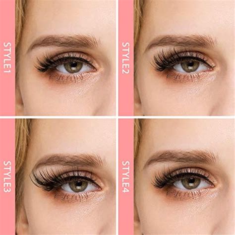 DYSILK 6D Faux Mink Eyelashes 20 Pairs 4 Styles Mixed Fluffy Dramatic