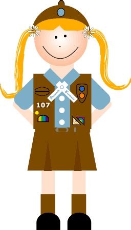 Girl Scout Uniform Illustration 童谣 Troop 107 Badge Display 38229